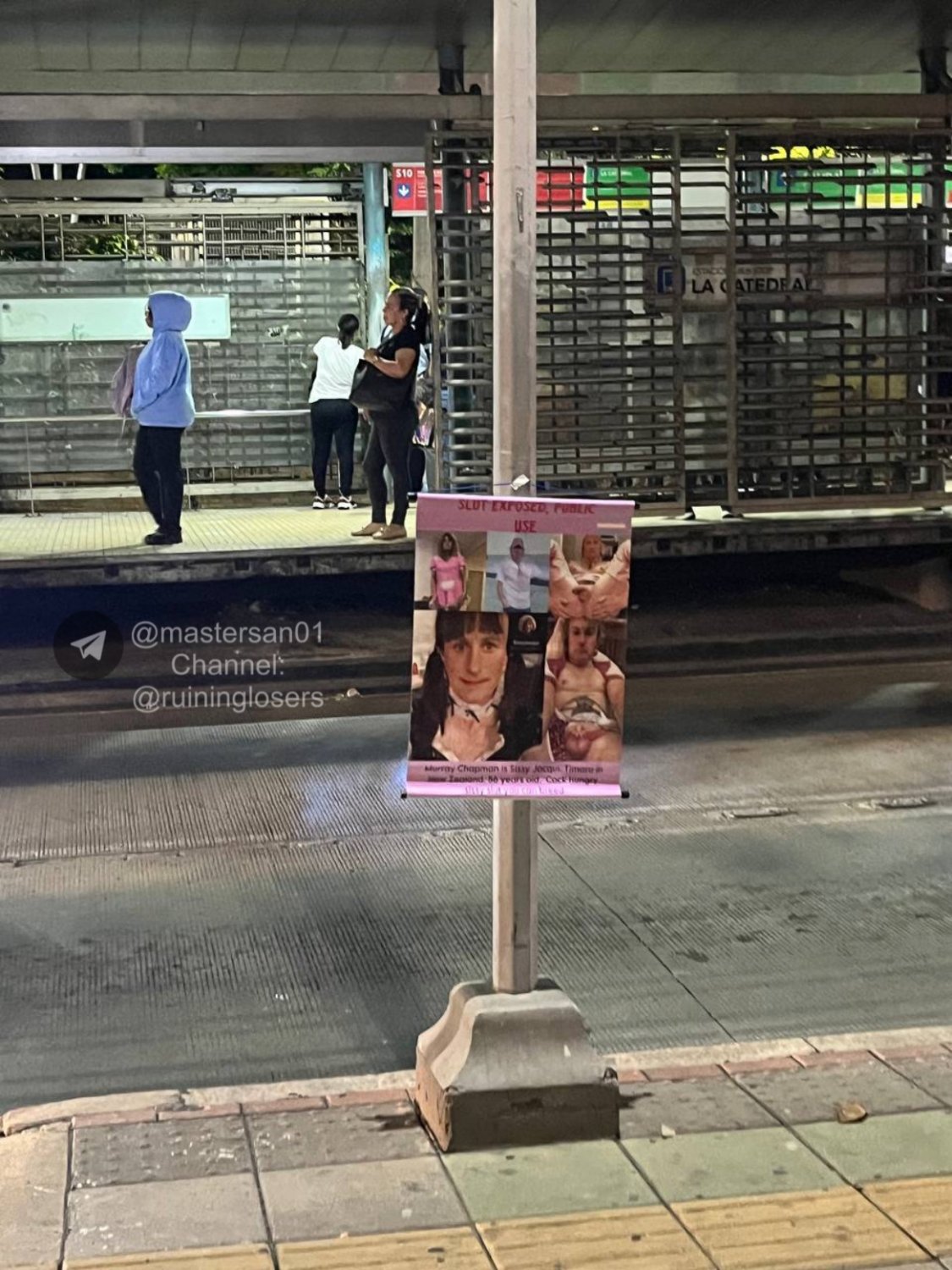 master humiliating and exposing a faggot's photos in public #qhMV8601